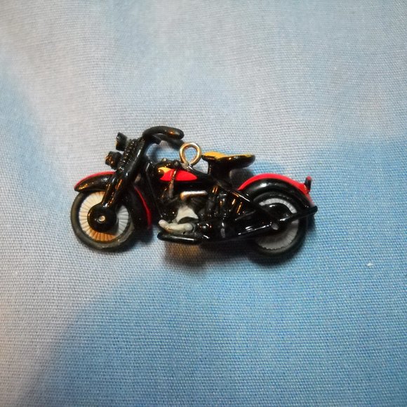 2004 Hallmark Mini Ornamen Harley-Davidson 1933 Flathead Model VLD Motorcycle #6 - Picture 3 of 7